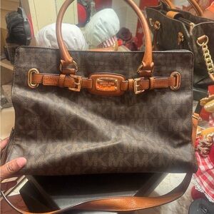 Elegant Brown  MK Designer Tote Bag